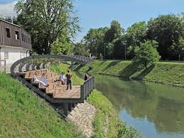 Bb Arhitekti Pavilion On The Riverbank Of Ljubljanica River Landscape Concept Landscape Design Urban Landscape