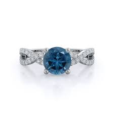 Forever Twisting London Blue Topaz Ring London Blue Topaz Engagement Rings Blue Topaz Engagement Ring London Blue Topaz Ring