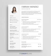 Browse our new templates by resume design. Free Resume Template Download For Word Resume With Photo