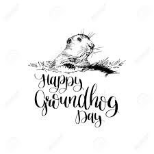1,309 groundhog day clip art images on gograph. Vector Happy Groundhog Day Sketched Illustration With Hand Lettering Royalty Free Cliparts Vectors And Stock Illustration Image 93654513