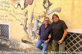 Cristiano De André nel cuore della Barbagia con gli Istentales e l'avvocato  viterbese Mario Rosati