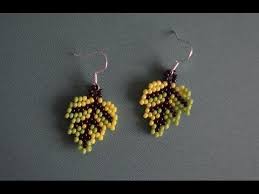 Sergi Iz Bisera Osennij List Biseropletenie Master Klass Earrings From Beads Autumn Leaf Youtub Seed Bead Tutorials Taki Yapma Egitimleri Taki Yapma