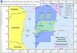 La ministra colombiana de exteriores, maría ángela holguín, dijo que la postura de su país no implica desacato a la decisión de la corte internacional de la haya en el litigio por el archipiélago dos de esos cayos quedaron enclavados en aguas bajo jurisdicción de nicaragua, según el fallo de la cij. Documento Sin Titulo