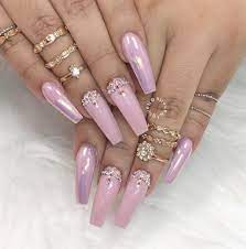 535 likes · 2 talking about this. Nail Nailart Gems Pink Coffinnails Barbie Pink Chrome Nails Stilleto Nails Designs Pink Acrylic Nails