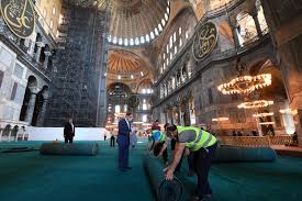 Hagia sophia at morning twilight. Turkey Prepares For Grand Reopening Of Hagia Sophia As Mosque Daily Sabah