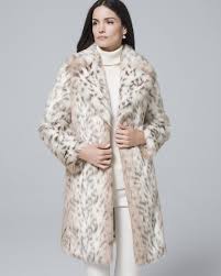 Black And White Faux Fur Coat Pin On Fashion