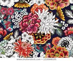 Henna paisley mehndi doodles design. Seamless Asian Traditional Patterns Japanese Painted Flowers Peonies Chrysanthemums Dahlias Carp Peony Illustration Peony Painting Japanese Flower Tattoo