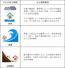 火災保険の補償では、 台風による強風被害は「風災」 、台風で大雨が降り 床上浸水したり洪水が起こったりした際などには「水災」 の補償が適用されます。 なお、火災保険のプランや契約内容などは、保険会社によってそれぞれ違いがあります。 Fpç›£ä¿® ç«ç½ä¿é™ºã§è£œå„Ÿã•ã‚Œã‚‹æ°´ç½ æ°´å®³ ã¨ã¯ æ°´ç½è£œå„Ÿã®å¿…è¦æ€§ã¯ è£œå„Ÿç¯„å›² è£œå„Ÿå¯¾è±¡ã‚'è§£èª¬