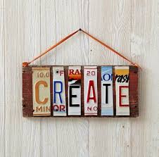 Create A Better Life License Plate Crafts American Patchwork And Quilting Diy Projects Gifts