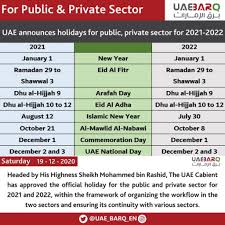Ramadan is a holy month in which muslims do prayers and fasting. 2021 22 Uae Official Public Holiday Announced By The Government