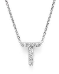Roberto Coin 18k White Gold Initial Love Letter Pendant Necklace With Diamonds 16 Jewelry Accessories Bloomingdale S Letter Pendant Necklace White Gold Pendant Necklace Letter Pendants