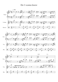 Learn do i wanna know faster with songsterr plus plan! Do I Wanna Know Arctic Monkeys Sheet Music For Piano Violin Drum Group Orchestras Musescore Com