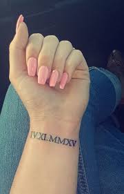 Brilliant Wrist Tattoos For Girls All Designs Wrist Tattoos Girls Roman Numeral Wrist Tattoo Wrist Tattoos For Women