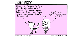 25th january the welsh patron saint of lovers since 450ad our very own welsh valentines day Itchy Feet The Travel And Language Comic Llwy Gariad
