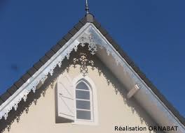 Frises De Toit Decorative Zinc Bois Pvc Lambrequin Toit Architecture Exterieur