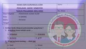 Tak terasa kamu sudah berada di akhir semester ganjil dan akan menghadapi penilaian akhir semester (pas). Soal Uas Pai Kelas 6 Semester 1 Revisi Terbaru Guru Maju