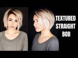 Textured Straight Bob Short Hair Youtube Short Hair Styles Bobs For Thin Hair Thick Hair Styles