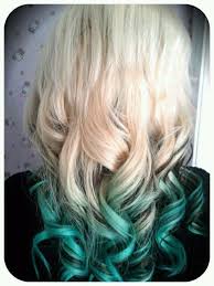 I Love The Blue Dip Dye Hair Hair Styles Green Hair