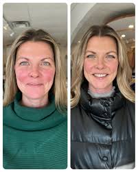 Natural makeup look is clean and glowing