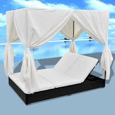 Highland chaise lounge chairs for bedroom view photo 12 of 15. Amazon Com Festnight 2 Person Sun Lounger With Curtains Patio Chaise Lounges Sunbed Outdoor Sofabed Garden Fu In 2021 Outdoor Daybed Patio Chaise Lounge Patio Chaise