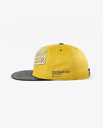 Snapback Cap Mockup In Apparel Mockups On Yellow Images Object Mockups Mockup Psd Design Mockup Free Mockup