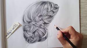 Faite une queue de cheval en ne prenant que les cheveux du haut comme indiqué sur le dessin avec. Tutorial Drawing Realistic Hair Bun Dessiner Un Chignon Realiste Youtube