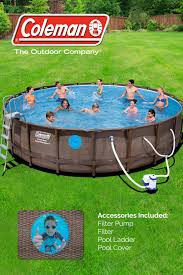 Coleman 22 X52 Power Steel Swim Vista Ii Swimming Pool Set Walmart Com Pool Backyard Pool Landscaping Swimming Pools