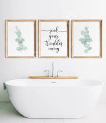 Bathroom Wall Decor Set Of 3 Wall Art Farmhouse Wall Art Etsy Bathroom Wall Decor Farmhouse Wall Art Bathroom Wall Art