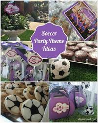 Boys soccer themed birthday party spaceships and laser beams. Soccer Party Theme Ideas Diy Inspired