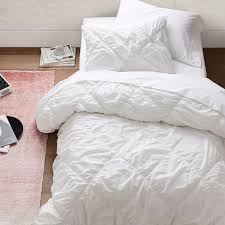 Roll over and read some of the daily prophet! Ruched Diamond Organic Duvet Cover Girls Dorm Bedding Pottery Barn Teen