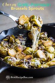 Roasted Brussels Sprouts With Garlic And Parmesan Cheese