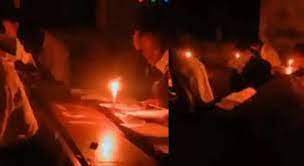Late Arrival Of Materis: Students Write WAEC Exam With Candle Light In Delta School