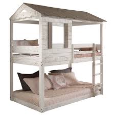 By having your bed also act as the sofa, you do not have to buy any. Acme Furniture Darlene Farmhouse Wood Twin Over Twin Bunk Bed In Rustic White 38135