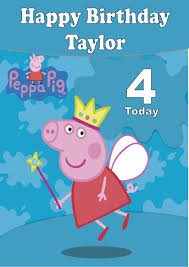 We would not ship any item that we, ourselves, would not. Personalised Peppa Pig Birthday Card 2