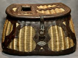 George Lawrence Co Walton Model Cordovan Fishing Creel