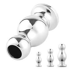 Large Metal Anal Beads - Prostate Massager & Douche Toy