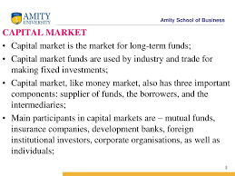 However, some banks will require higher minimum balances in money market accounts to avoid monthly fees and to earn interest. 1 Capital Markets Meaning Functions And Constituents 2 Ppt Download