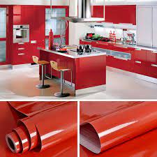 Peel and stick kitchen backsplash. Vinyl Contact Paper Self Adhesive Wallpapers For Kitchen Cabinet Old Furniture Renovation House Decor Solid Color Wall Stickers Stickers Home Decor Wall Stickers Home Decorwall Sticker Aliexpress