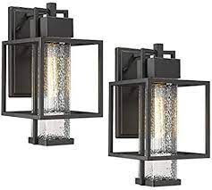 Amazon Com Osimir Outdoor Wall Sconce 2 Pack Farmhouse Style Exterior Wall La Modern Outdoor Lighting Fixtures Outdoor Light Fixtures Modern Outdoor Lighting