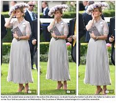 6 21 18 Countess Of Wessex Royal Ascot Day 3 Ladies Day Royal Ascot Lady Louise Windsor Queen Dress