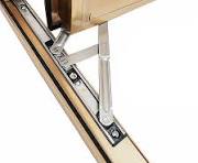 Bisagras para ventana abatible, acero inoxidable, 0.079 in de grosor,  ranura de 0.728 in, 12 pulgadas, 2 pares