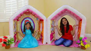 To help stimulate their creativity and give them a world of play indoors to use all year long, take a peak at these super clever 25 indoor playhouses from kids activities blog. Wendy Pretend Play W Giant Indoor Inflatable Playhouse Kids Toy Youtube