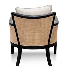 Rattan outdoor furniture combines functionality with modern design and comes in various forms and sizes. Marion Rattan Armchair Black With Sand White Interior Secrets