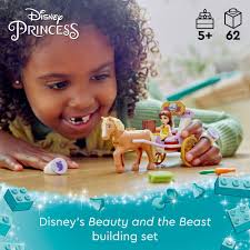Amazon.com: LEGO Disney Princess Belle's Storytime Horse Carriage and  Mini-Doll, Princess Toy for Kids, Disney's Beauty and The Beast Movie Gift  for Girls and Boys Ages 5 and Up, 43233 : Toys