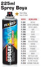 Çünkü kaç litre boya kullanmanız gerektiğine doğru karar veremezseniz boyama sırasında bir takım sorunlarla karşılaşabilirsiniz. Sgs Fixed Sprey Boya 225 Ml 12 Adet Toptan Satis