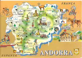 Mapa online de andorra googlemapa. My Postcard Page Andorra Map Andorra Map Andorra Tourist Map