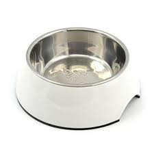 nacoco stainless steel dog bowl pet food and water bowl with non skid rubber bottom easy cleaning heat resistant melamine for dog and cat