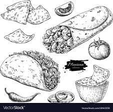 Image Result For Mexican Food Coloring Book For Adults Cute Food Drawings Food Drawing Cartoon Drawings