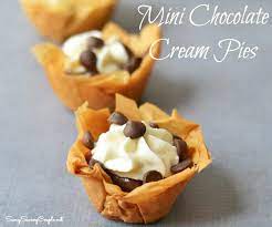 Mini Chocolate Cream Pies Recipe Desserts Mini Desserts Chocolate Desserts