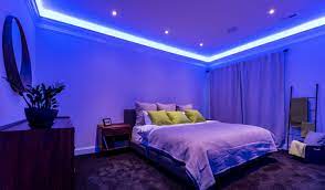 Atemberaubendes Licht Sorgt Fur Das Passende Ambiente Loxone Schlafzimmer Bedroom Schlafzimmerideen Bedroomideas Room Ideas Bedroom Home Bedroom Interior